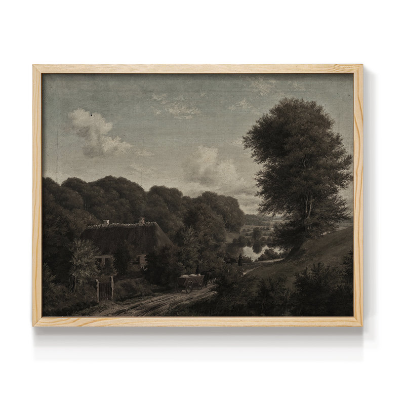 Paysages rétro-Cccxcv-reproduction encadrée, H 8 po x l 10 po, Naturel