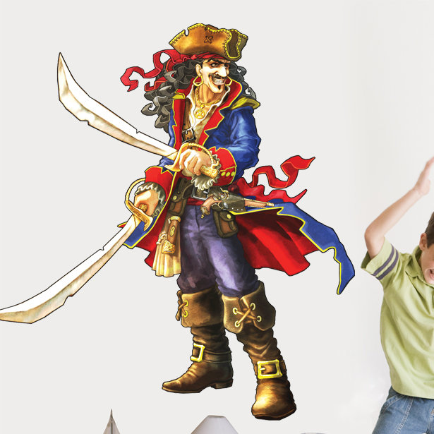 Adhésif décoratif pirate, H 48 po x l 44,5 po