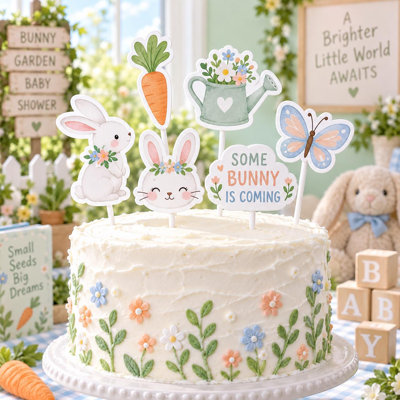 Ensemble de 6 moules à gâteau Garden Bunny