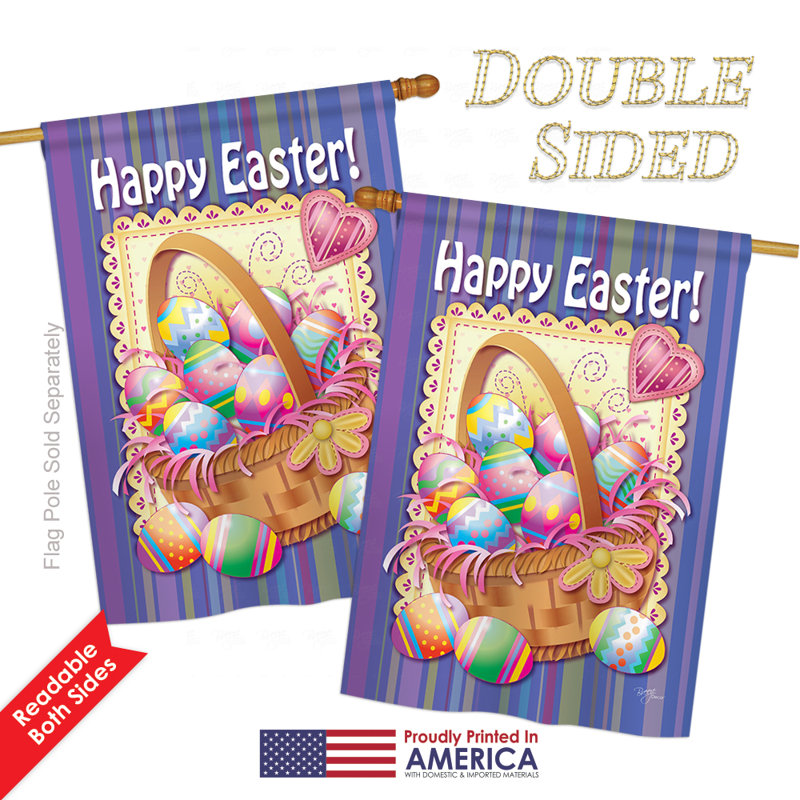 Double Sided Polyester Animal Garden Flag, 18.5" H x 13" W