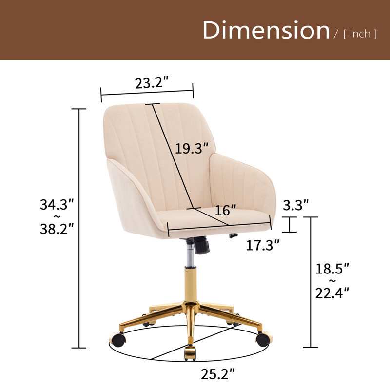 Fauteuil de bureau réglable, chambre à coucher à domicile, fauteuil pivotant ergonomique, siège à dossier, confortable pour les longues séances