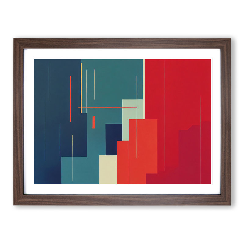 Minimalism - Framed Print, 25cm H x 34cm W, Walnut Framed