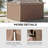 Outsunny 10' X 10' Universal Gazebo Sidewall Set With Panels, Hooks And C-Rings Included For Pergolas And Cabanas