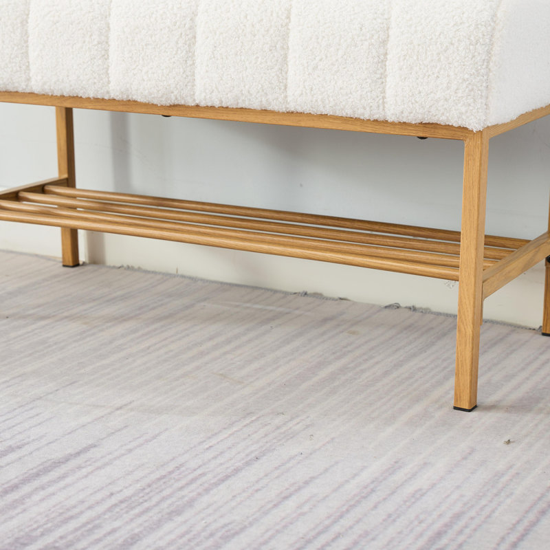 Avera Storage Bench, White
