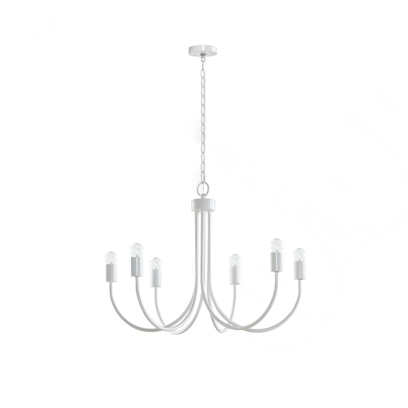 Lustre en métal 6 lumières