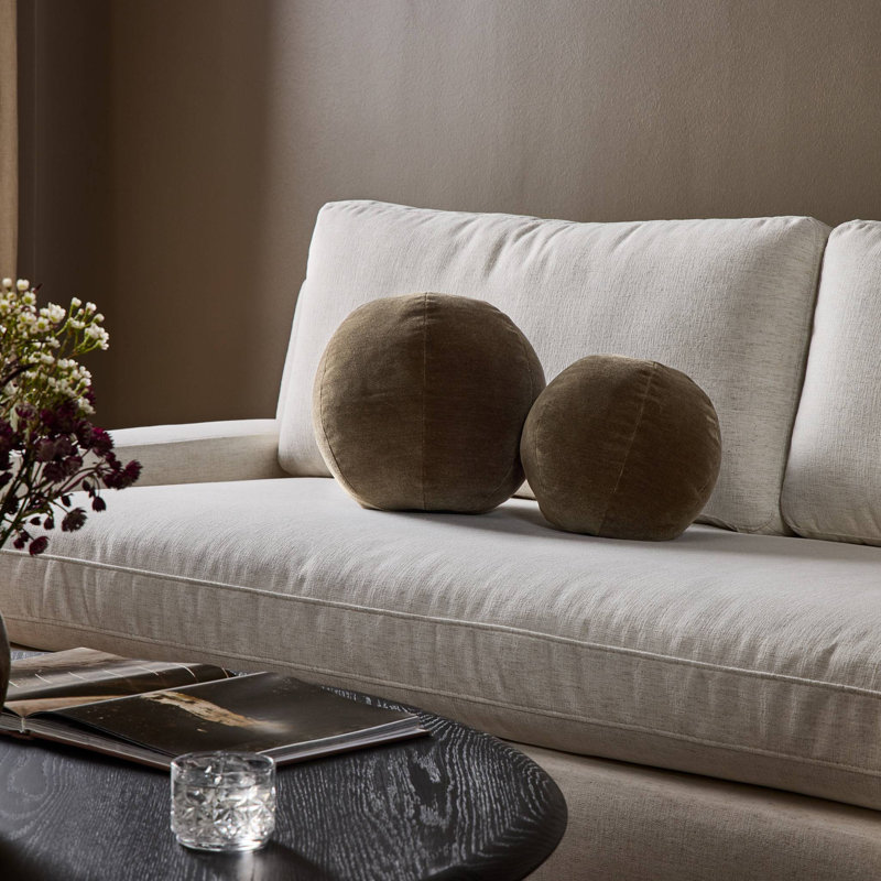 Circular Pillow Cover & Insert, Monte Olive