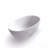 55 Inch Freestanding Solid Surface Soaking Bathtub