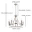 Luminaire suspendu à 9 lumières Latricia-834957066