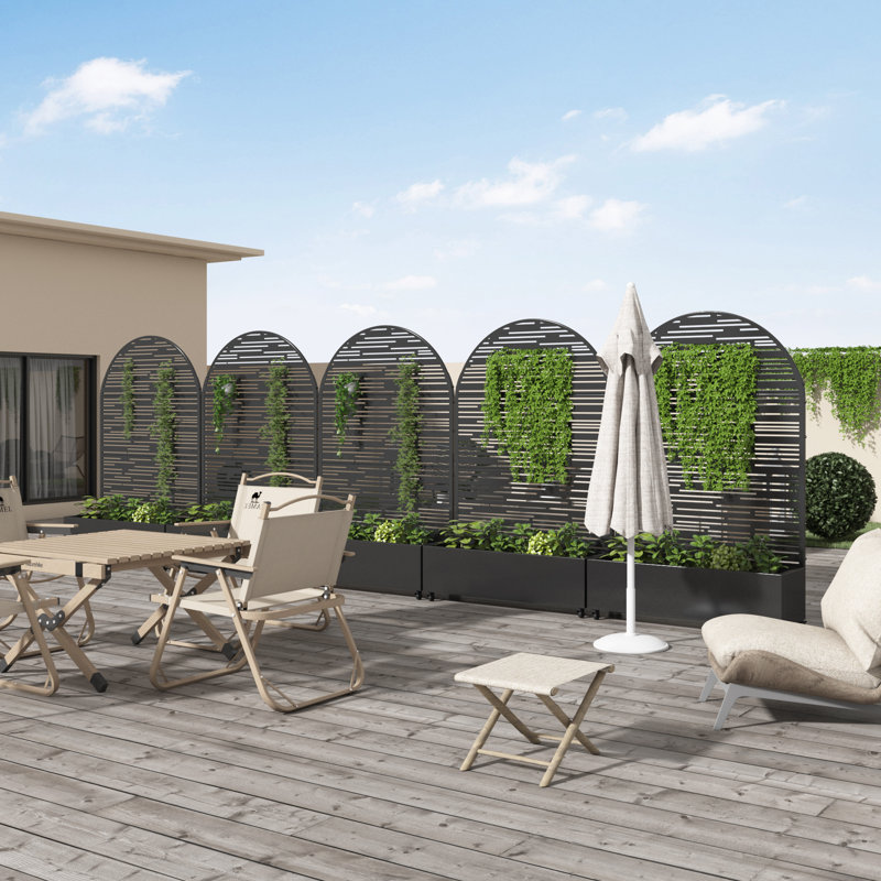 Lit de jardin surélevé en métal pour jardin 73 po x 47 po, H 73 po x l 47 po x P 16 po
