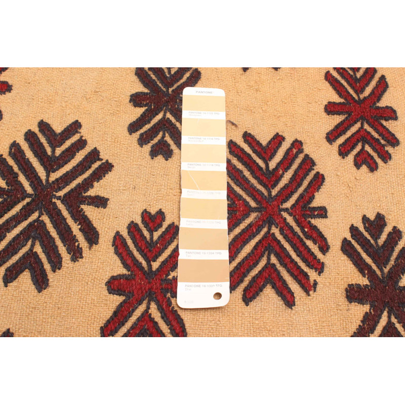 Tapisserie Erland beige Kilim 4 pi 1 po x 6 pi 5 po