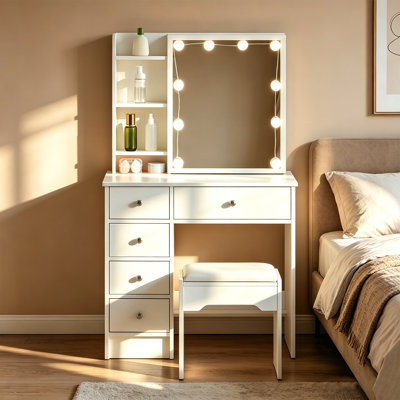 Soumare Dressing Table with Mirror