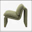 Chaise d'appoint innovante et élégante Jaeda en forme incurvée, combinant un design moderne et un confort inégalé pour tout espace de vie.-775855378