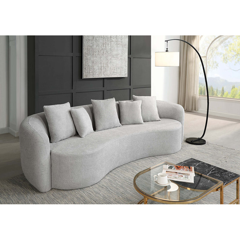 Canapé surdimensionné compressé avec coussins en mousse et coussins décoratifs