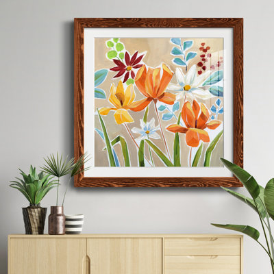 «Pumpkin Patch Grateful» - peinture encadrée
