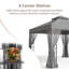 10 pi. L 10 pi. D Pavillon de jardin en acier thermolaqué-96055998