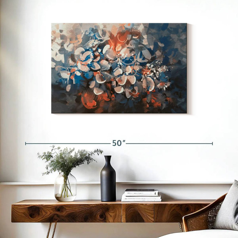 Fleurs abstraites rétro Avery