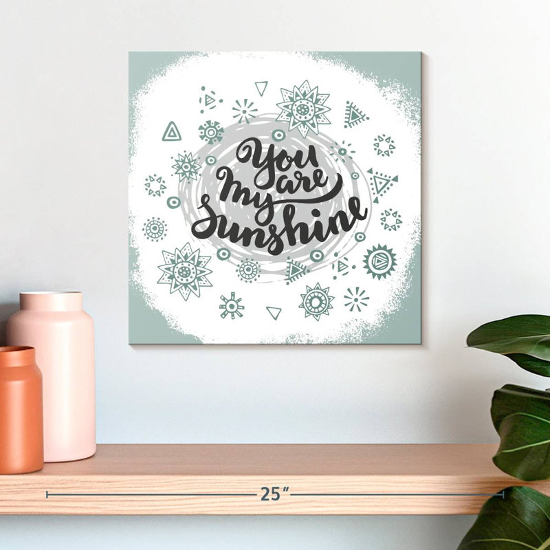 Plaque murale Khylige My Sunshine, H 16 po x l 16 po