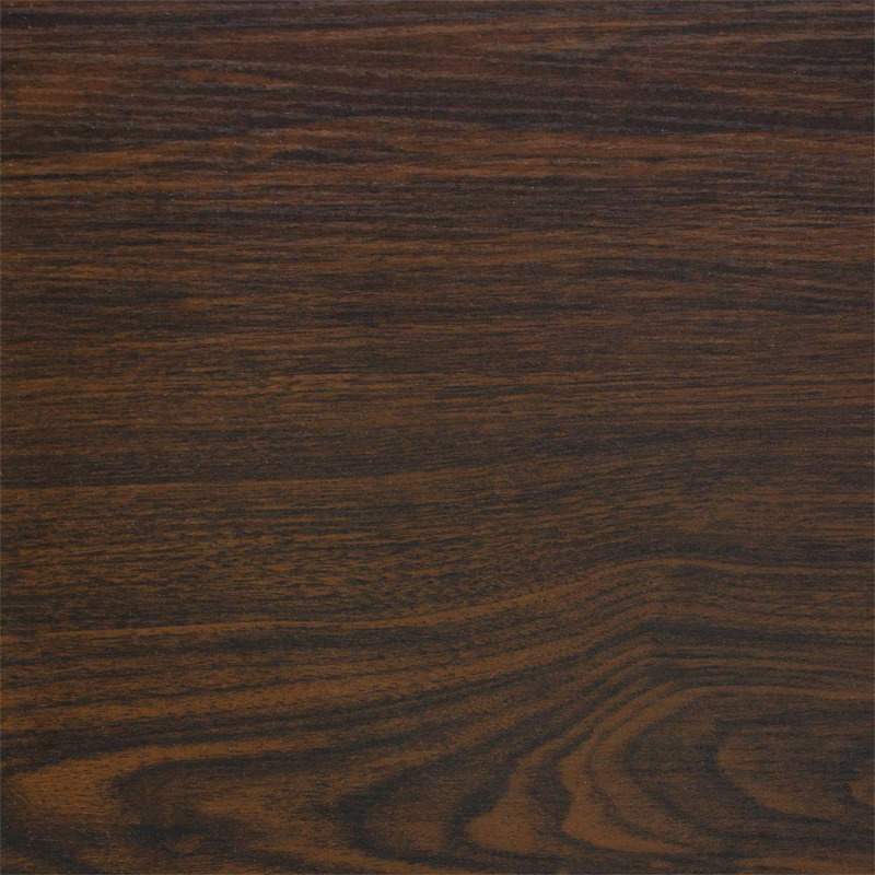 Table de chevet 3 tiroirs avec structure en acier et plateau en bois Hirasuna Sorbus, Brun