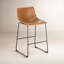 Tabouret de comptoir en similicuir 24 po Bela-1713006338