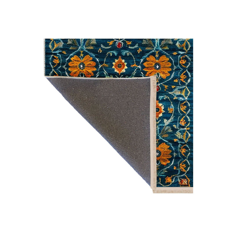 Tapis orange lavable à la machine, Tapis de couloir 3 pi 3 po x 6 pi 7 po inclus