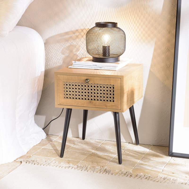 Carncoagh 40cm W Manufactured Wood Bedside Table
