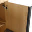 Meuble-lavabo autoportant de 60 po avec double lavabo en résine, porte à fermeture en douceur 4 et support de rangement à 3 ouvertures