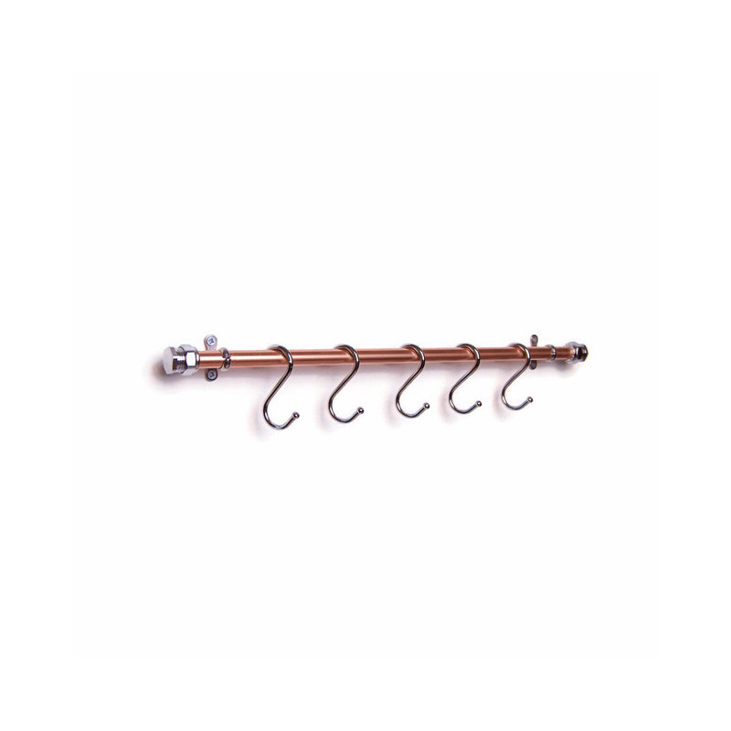 QuirkHub Handmade Chrome Utensil Rail, 30cm
