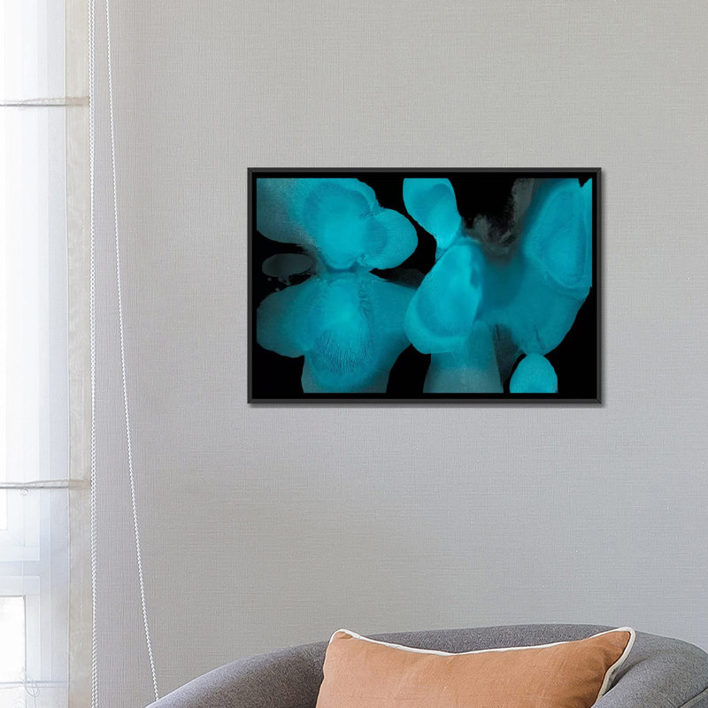 « instinctive », reproduction d’art sur toile, H 18 po x l 26 po x P 1,5 po, Toile avec cadre flottant noir, Pas de tapis