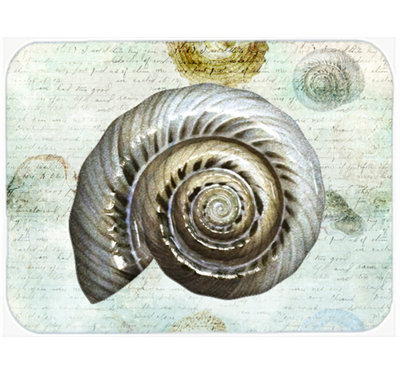 Caroline's Treasures Shells Glass Cutting Board