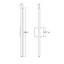 Barre d'éclairage LED de salle de bain à 1 lumière à intensité variable Stix-27093433