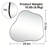 Jhanel Cloud-Shaped Black Wall Mirror
