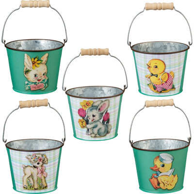 Happy Easter Decorative Bucket- Set of 5