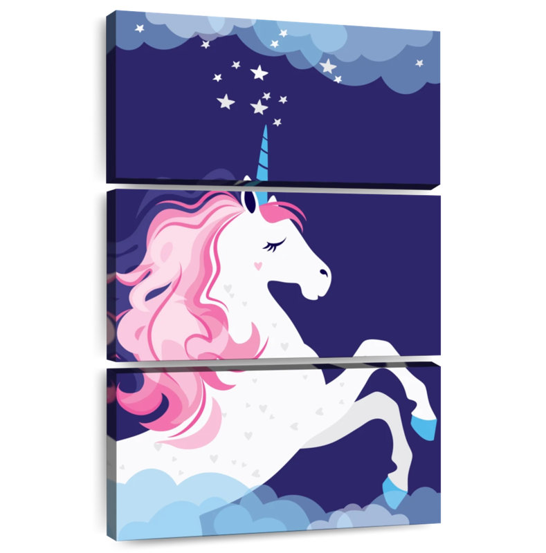 Ashelle, licorne dans l'espace, H 32 po x l 20 po