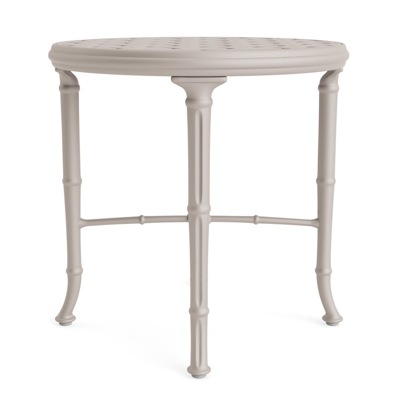 Calcutta Outdoor Round Side Table, Dove