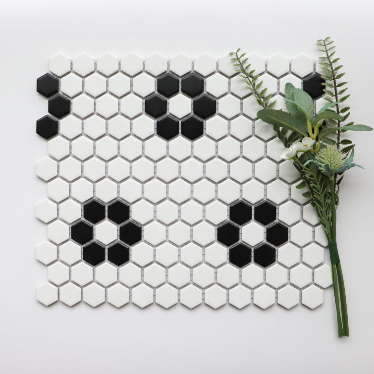 1.5x1.3x0.25 Hexagon Honeycomb Mosaic Tile Silicone Mold - 48 Hexagons x  1/4 Deep