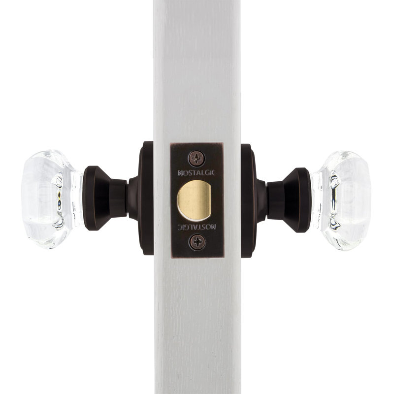 Classic Rosette with Waldorf Door Knob, Timeless Bronze, 2.375"