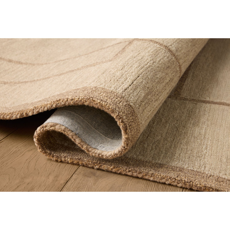 Tapis beige / taupe Jeremiah Brent x Loloi Barrow, Rectangle 7 pi 9 po x 9 pi 9 po