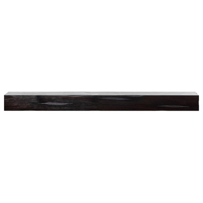 Kynsley 72" Distressed Wood Fireplace Mantel Shelf with Corbels - Coffee Bean Rustic Distressed Finish