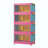 Folding 4-Tier Storage Cabinet with Magnetic Doors & Wheels, Collapsible Plastic Storage Organizer-934153775