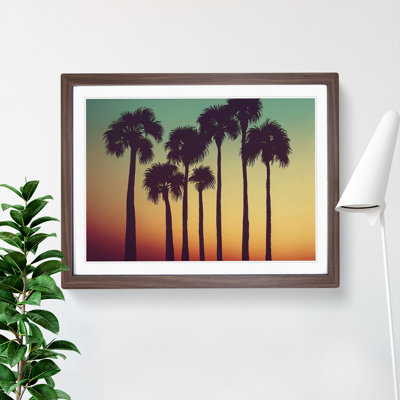 Sparkling Palm Trees - Framed Print
