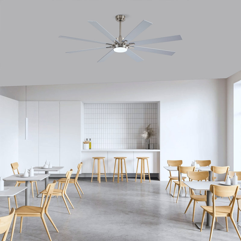 Ventilateur de plafond 72 po blanc mat  , 180 tr / min, 72" Wide, Blanc