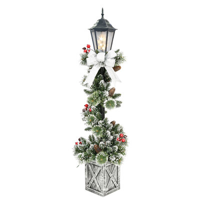 4' Needle Pine Lamp Post