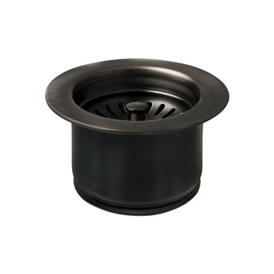 Whitehaus 3-1/2" Waste Disposer Trim with Matching Basket Strainer for Deep Fireclay Sinks