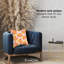 Housse de coussin floral en polyester