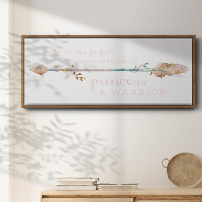 Princess & Warrior- Framed Canvas