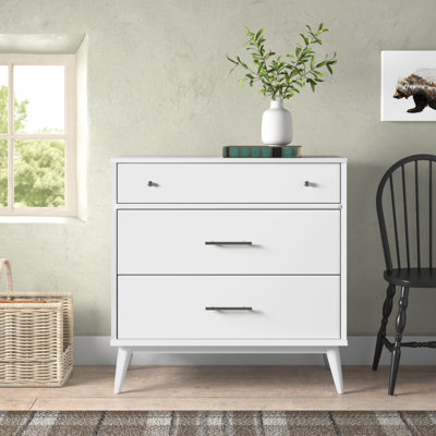 Ashlie 3 Drawer 36" W Solid Wood Dresser