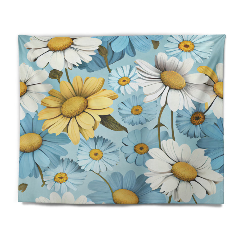 - Tapisserie murale bouquet floral, H 32 po x l 39 po