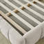 Très grand cadre de lit tapissier avec tissu épais, lit plateforme en chenille avec tête de lit et structure solide. Aucun sommier tapissier requis-1524378533