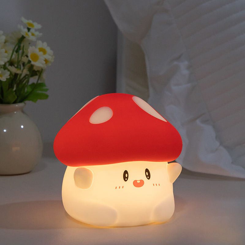 Cartoon Mashroom Pattern LED Night Light