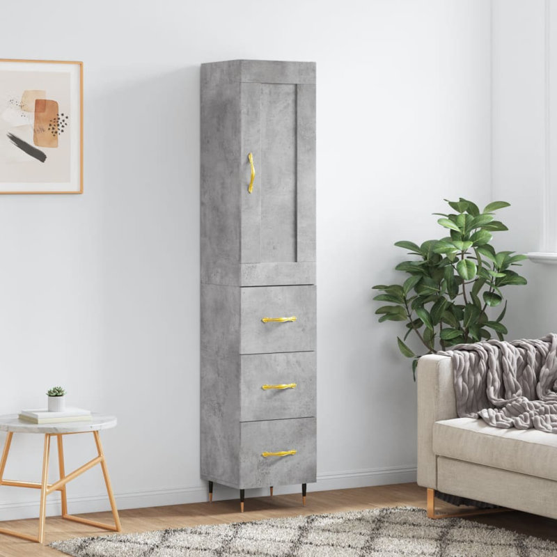 Muthiani 34.5cm Sideboard, Concrete Grey